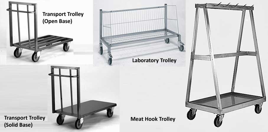 Transport, Meat Hook & Laboratory Trolleys « CED Fabrication